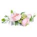 Angoily 1pc Hair Comb Tiara Hair Pin Hair Clip Bridesmaid Hair Accessories Floral Bridal Headpiece Hair Accessories for Photo Shoot Bride Wedding Headdress Bride Headdress Pink