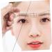 Didiseaon 1 Set Positioning Ruler Drawing Line Tool Eyebrow Measuring Ruler Eyebrow Trimming Ink Line - Buy Online on GoSupps.com