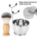 Hushui Professional Men's Beard Trimming Set with Stainless Steel Bowl Floor Brush & Mustache Tool - Ultimate Grooming Experience - Buy Online on GoSupps.com