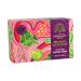 The English Soap Company Travel Size Rhubarb & Coconut Luxury Soap Bar 100g