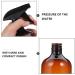 Uonlytech 4pcs Amber Plastic Spray Bottles 500ml - Refillable Empty Spray with Black Trigger for Essential Oils & Cleaning Solutions - International Shipping Available - Buy Online on GoSupps.com