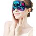 Blacklight Skull Trippy Skeleton Sleep Eye Mask for Women Men | Elastic Strap/Headband for Sleep Travel Nap - Buy Online on GoSupps.com
