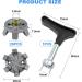 Muetern 25-Piece Golf Shoe Spikes - Gray Universal Anti-Slip Spikes with Key for All Golf Shoes - Buy Online on GoSupps.com