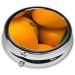 Fresh Mangoes Round Pill Box - 3 Compartment Portable Organizer for Travel & Purse - Buy Online on GoSupps.com