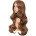 MapofBeauty Charming Long Wavy Synthetic Party Wig for Women - Light Brown - Buy Online on GoSupps.com