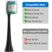 10 Pack Black Replacement Toothbrush Heads for AquaSonic Electric Toothbrush - Buy Online on GoSupps.com