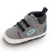 MASOCIO Baby Boy First Walking Shoes Infant Toddler Trainer Soft Sole Anti-Slip Prewalker 12-18 Months Gray 1