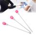 3Pcs Stainless Steel Nail Art Stirring Sticks - Pink Rose Red DIY Tools for Nail Salon - Buy Online on GoSupps.com