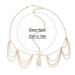 Jovono Boho Pearl Gold Bridal Wedding Headpiece | Rhinestone Hair Chain for Women and Girls - Buy Online on GoSupps.com