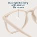 Gaoye Blue Light Blocking Glasses | Fashion Square UV Protection Eyewear for Men & Women | Light Coffee Computer & Gaming Glasses - Buy Online on GoSupps.com