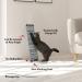 Lean-it Scratching Post 25 - Sturdy Wall-Mounted Cat Scratcher - Buy Online on GoSupps.com