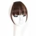 Bangs Clip in Bangs-Fake Bangs Hair Clip Dark Brown Clip on Bangs Real Human Hair Air Curtain Bangs for Women Clips Bangs Hair Extensions Fringe Curved Bangs for Women Curved Bangs for Daily Wear ( T1B/27