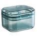 Fowybe prosthesis case |Holding container |Press-like beverage owner box leak-proof with lid waterproof prosthesis holder bathing box storage soak blue
