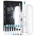 Electric toothbrush for adults with travel case electric electric toothbrush with 8 brush heads 40 000 VPM deep cleaning 5 modes (3-white with travel case) 3-white 1 piece (1 Pack)