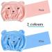 Microfiber Hair Turban Wrap Set - Quick Dry Hair Towels for Women - Super Absorbent Bath Head Wraps in Pink & Blue - Buy Online on GoSupps.com