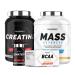 Superset Nutrition | Expert Mass Gain Program - Mass Advanced 2.5kg Banana Split - Creatine Hardcore - Bcaa Xtreme - Xenatest Hardcore