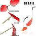 Tagace Retro-Punk Flame Sunglasses Set | 2 Pairs + Cases for Beach & Outdoor Adventures - Buy Online on GoSupps.com