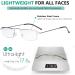 Eyekepper 5-Pack Stainless Steel Half-Eye Reading Glasses +3.5 | Stylish & Durable Readers for Men & Women - International Shipping Available - Buy Online on GoSupps.com