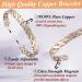 Cigmag Lymphatic Drainage Copper Bracelet for Women | 99% Pure Copper Magnetic Bracelet | Adjustable Brazaletes Cuff Bangle | Grape Tricolour Pattern - Buy Online on GoSupps.com