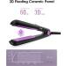 Mini Ceramic Flat Iron 0.7 Inch - Portable Hair Straightener for Short Hair Curls & Bangs | Adjustable Temperature Dual Voltage Travel Pouch - Purple - Buy Online on GoSupps.com