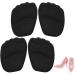 Medium Footed Cushions - Ergonomic Midfoot Support Insoles | Breathable Soft Cushions for High Heels Boots & Sneakers | 2 Pairs Black  - Buy Online on GoSupps.com