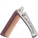 Hair&Beard Comb Stainless Steel Comb Moustache Shaping Comb Pocket Beard Comb Teeth Beard Comb for Men