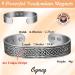 Cigmag 9X Lymphatic Drainage Men's Copper Bracelet | Ultra Strength Magnet | 99% Solid Pure Copper | Adjustable | Gift Box Included | Grey Axe Pattern - Buy Online on GoSupps.com
