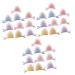 minkissy 15 Pairs Children's Hairpin Cat Ears Hairpin Animal Fox Headband Ear Hair Clips Ears Hair Clip Cat Ear Barrettes Clip on Cat Ears Fox Ear Hair Band Baby Bangs Fabric Cat Ear Clip