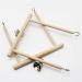 Ciny 2pcs Natural Wood Bird Toys - Swing for Parrots & Birds | Hanging Cage Toys with Bell for Fun & Play - Buy Online on GoSupps.com