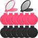 24 Pieces Mini Folding Compact Mirror Portable Round Pocket Mirror Makeup Mirror for Women Girls Travel Daily Use, 2 Colors (Black, Pink)