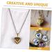 Hohopeti Bezel Pendant Necklace Neck Pendant Bezel Personalized Necklace Blanks Trays Jewelry Layered for Making Retro Necklace - Buy Online on GoSupps.com