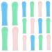 Yardenfun 15pcs Visual Ear Wax Removal Sleeves Reusable Ear Cleaner Covers Blue Green Pink for Soft for