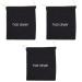 SKISUNO 3pcs Hair Dryer Storage Bag Hair Pouch Hair Dryer Dust Bag Diffuser Hair Travel Bag Black Fabric