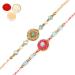 Ghasitaram Gifts Rakhi for Brother Rakhis Online - Set of 2 Rm- 643 and Rm- 654 Premium Rakhis