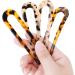 WLLHYF 4 Pieces French Hair Pins Tortoise Shell U Shaped Hairpin Cellulose Acetate Tortoise Shell Hair Fork Sticks for Women Girls Hairstyles Accessories - Buy Online on GoSupps.com