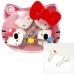 5-in-1 Hello Kitty Cute 5pcs Paper Clip Set w/Cute Pink Hello Kitty Face Carrying Case