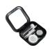 Partykindom contact lens container case travel case for contact lenses remover applicator suitcase holder for eye care set eye lens container colored contact lenses suite bracket plastic as shown 7x7x2.5cm