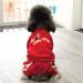 Superstar Dog Cotton Hoodie X-Large Red | Soft & Warm Dog Sweatshirt for Small Pets | Pet Cold Weather Outfit - Buy Online on GoSupps.com