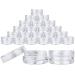 Beauticom 3G/3ML Round Clear Jars with Screw Cap Lids for Beads, Gems, Glitter, Charms, Small Arts and Crafts Items - BPA Free (Quantity: 25 Pieces) 25 Jars Clear