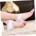 Beavorty 3 Pairs Plantar Socks Silicone Gel Sleeve Cracked Socks for Heel Pain Heel spur Socks Heel Cups Sock Heel Protectors moisturizing Socks Heel Sleeve Spa White - Buy Online on GoSupps.com