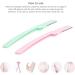 Syh & Aqye Manual Eyebrow Cutter - 2 Facial Razors for Men & Women | Lint-Free Shaving for Face Lips & Eyebrows (Pink & Green) - Buy Online on GoSupps.com
