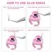 Autdor 500Pcs Pink Glue Rings for Eyelash Extensions - Lash Glue Holder for Makeup & Microblading - Buy Online on GoSupps.com