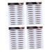 4pcs Eyebrow Stickers Waterproof Sticker Eyebrow Transfers Stickers Eyebrow Stencils Eyebrow Shape
