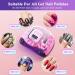 BEENLE 248W UV LED Nail Lamp - Professional Gel Curing Lamp with LCD Display and 4 Timer Settings for Home Salon - Pink - Buy Online on GoSupps.com