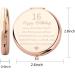 FUSTMW Happy 16th Birthday Gifts Mirror - Rose Gold Compact Pocket Makeup Mirror for Girls - Sweet 16 Inspirational Gift - Buy Online on GoSupps.com