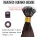 SEGO 100pcs Dark Brown Nanorings with Silicone Inserts | Hair Extensions & Microring Hairpieces - Buy Online on GoSupps.com