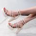 Buy XTZYGLFD Zipper Sandals - Fashion High Heels for Women Chunky Summer Footwear in Beige Size 5.5 UK - Shop Internationally - Buy Online on GoSupps.com