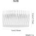 20 Pack Transparent Small Plastic Side Combs & Hairpins - Perfect for Brides Weddings DIY Headgear & French Twist Updos - Buy Online on GoSupps.com