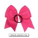 CEELGON 8 Large Pink Cheer Bows Ponytail Holders - Set of 12 | Grosgrain Ribbon Hair Ties for Teens, Women, Girls | Ideal for Cheerleaders and Sports - Buy Online on GoSupps.com