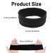 Thin Sport Hair Bands for Women - 3-Piece Elastic Slipproof Headbands for Yoga Running Basketball (Black White Gray) - Buy Online on GoSupps.com